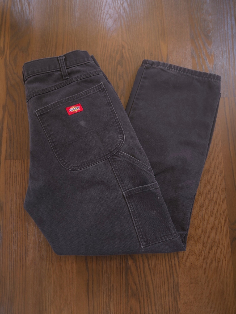 Black Dickies Jeans Faded workwear carpenter pants with 7 pockets - 31x29